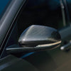 Jaguar XE XF XFR XFR-S 100% Carbon Fiber Stick-on Side Mirror Shell Trim