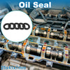 Oil Seal 25x41x7mm Nitrile Rubber Rotary Shaft Seal Black 5 Pcs