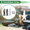 Motorcycle Hand Grips Cover Kit Handlebar Diamond Twill Pattern