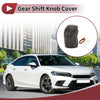 Honda Fit (2021-2023) Brown Faux Leather Car Gear Shift Knob Cover