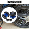 Motorcycles Aluminum Alloy Blue Black 1 Pair Swingarm Spools 6mm M6x1.0