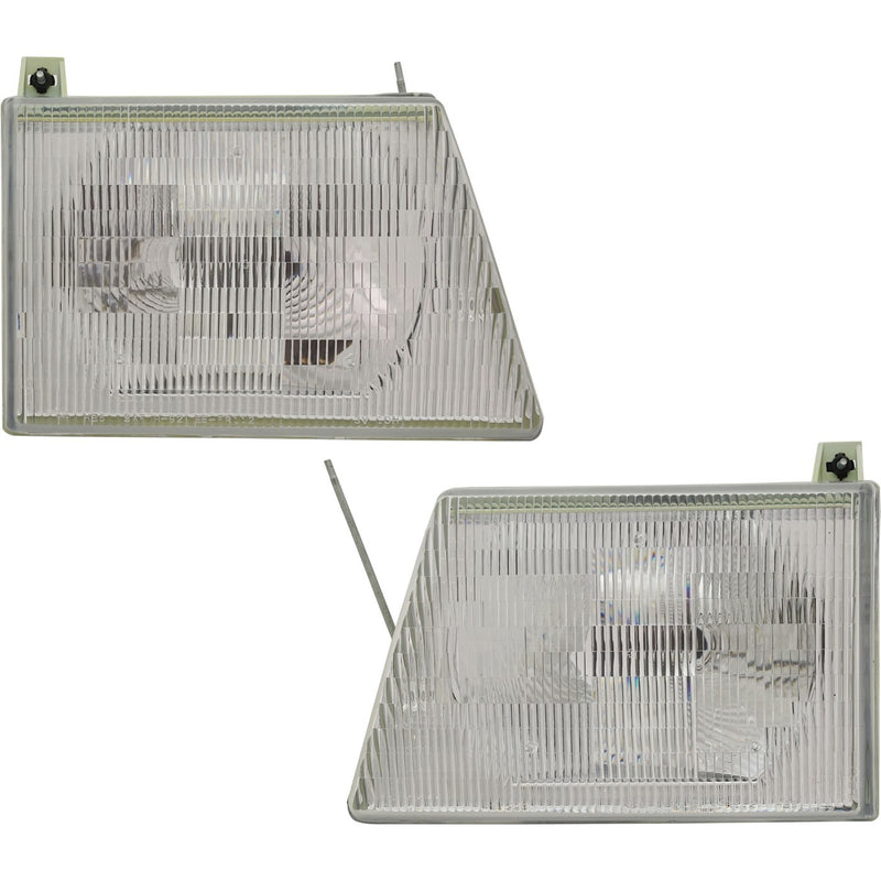 Left and Right Headlights For Ford E-350 Super Duty