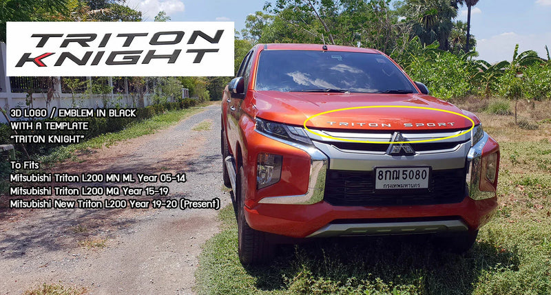 Mitsubishi Triton L200 3D Logo Emblem Badge (2006-2023)
