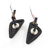 Motorcycle - Smoke Amber LED Triangle Flush Mount Turn Signal Light (12v)