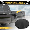 Toyota Tundra Carbon Fiber Fuel Tank Oil Gas Cap Cover Trim (2022-2024)