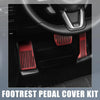 Mazda 2 3 6 3 Pcs Red Brake Gas Accelerator Rest Pedal Kit (2003-2023)