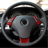 BMW 5 Series E60 Red Steering Wheel Button Trim Cover (2004-2010)