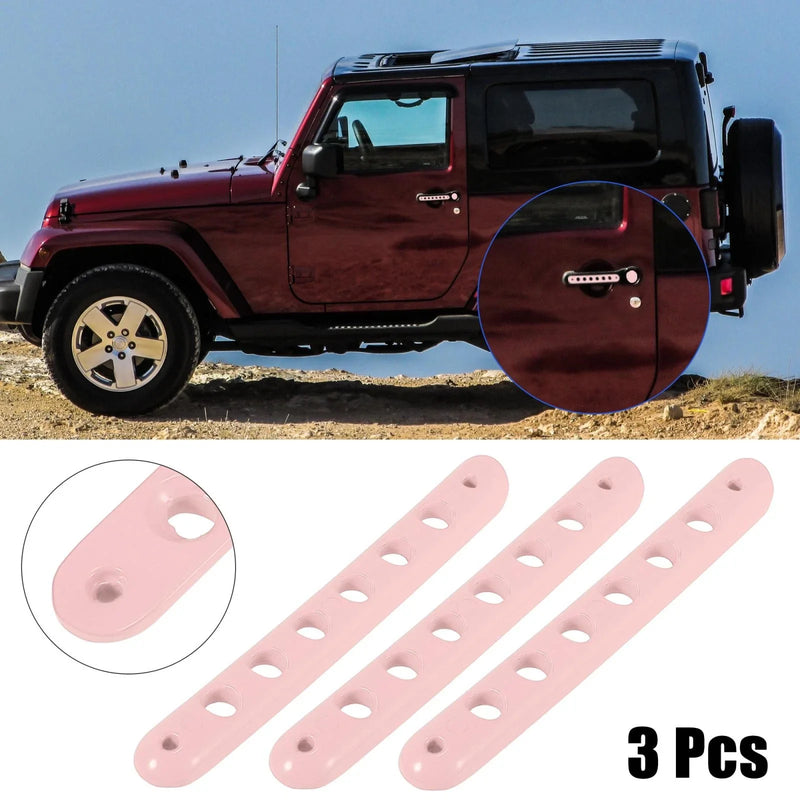 Jeep Wrangler 2007-2018 Pink 3 x Door Handle Trim & Button Covers