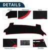Toyota Prius 2023-2024 Black Red 1 Set Dashboard Cover Mat