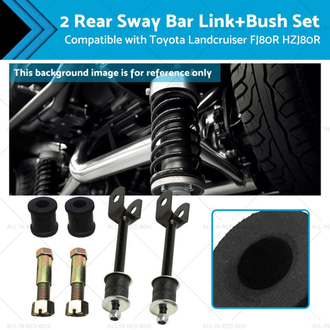 Toyota Landcruiser FJ80R HZJ80R HDJ80R Rear Sway Bar Links & Bushes