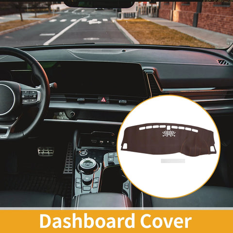 Kia Sportage (2016-2017) - Brown Anti-Slip Dashboard Cover Mat