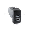 Toyota Tundra 1x Switch Button USB-C PD/USB-A QC3.0 Socket (2005–2007)