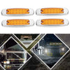 Freightliner Truck Trailer Lights 4 x Amber 12 LED Side Marker Lamps