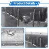 Honda Prelude Base Aluminum Alloy Silver Tone Engine Oil Pan (1997-2001)