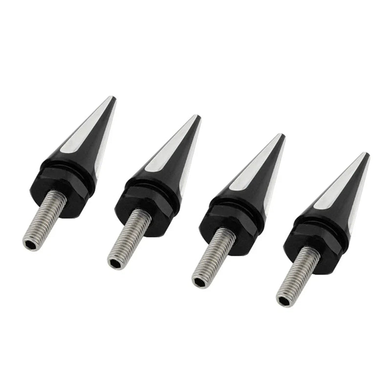 Harley Touring Road Glide 4 x Black Spike Windscreen Screw Bolts (1998-2025)