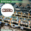Oil Seal Seal Ring Rotary Shaft Seal FKM Rubber 36x44x5.5mm Brown 5 Pcs