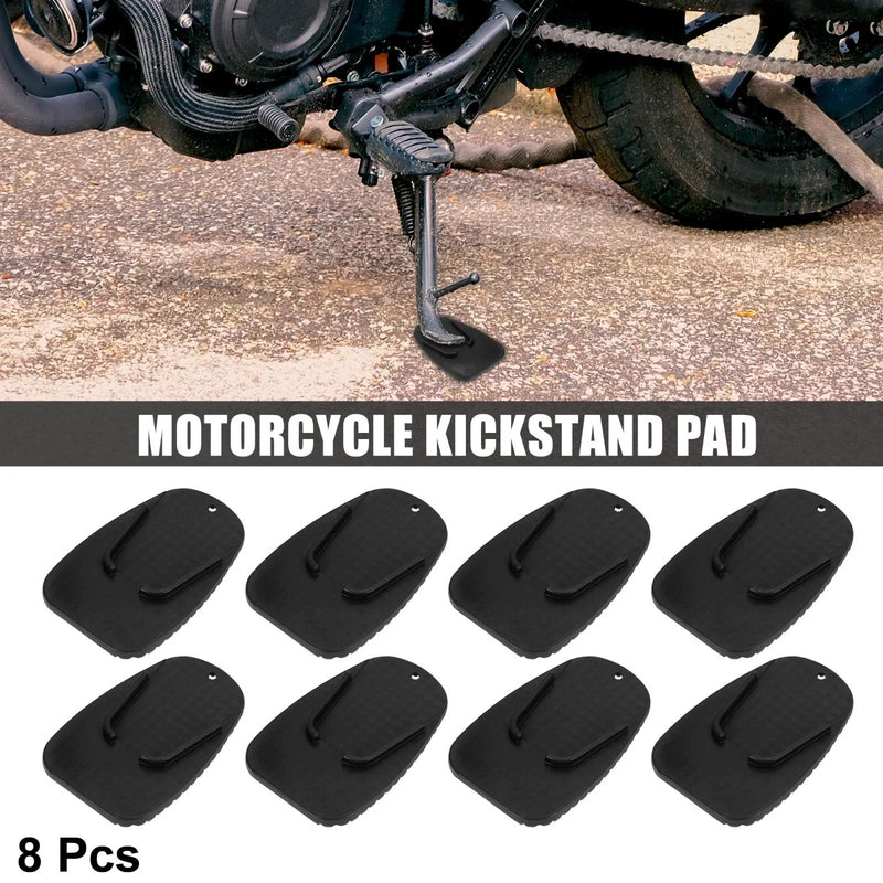 Motorcycle 8pcs Kickstand Pad Support Plate Side Stand Extension Pad