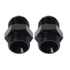 Black Aluminum AN10 Flare to 6AN ORB Male Fitting Adapter w/ O-Rings