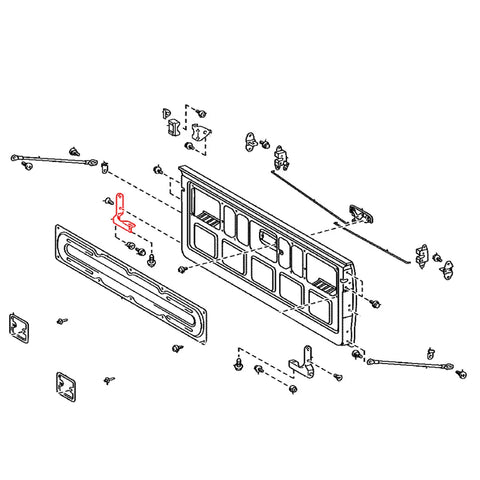 Toyota Hilux Revo Double Cab 2015-2023 Rear Tail gate Hinge Assembly