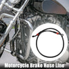 Set Motorcycle Hydraulic Brake Line Oil Hose Pipe 70cm Black Red