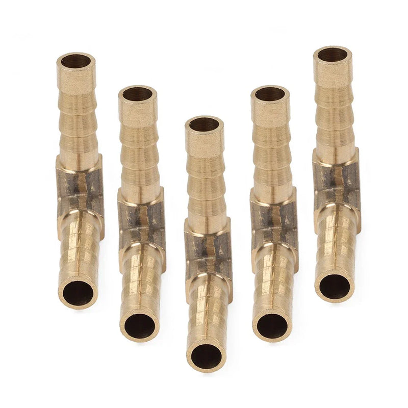 Pipe 5Pc 5/16" x 5/16" Brass Barbed Hose Barb Elbow Fitting