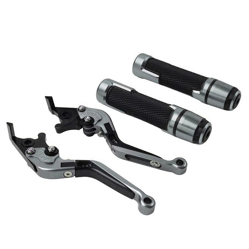 Suzuki GSXR600 / 750 Folding Titanium Brake Clutch Levers Grip Set (2006-2019)