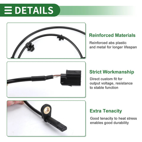 Nissan Pathfinder Rear Left ABS Wheel Speed Sensor