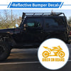 Motorcycle Reflective Bumper Decal