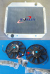 Ford F100 F150 F250 F350 Bronco 3 Row Aluminum Radiator + Fan (67-81)