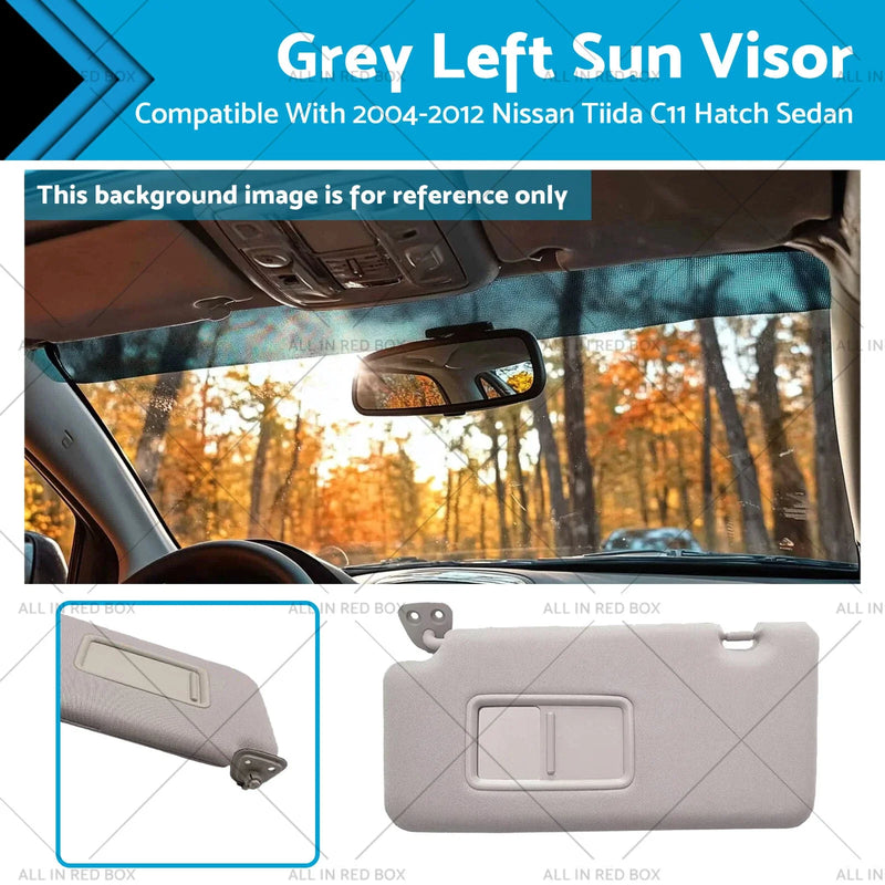 Nissan Tiida C11 Hatch Grey Left Sun Visor (2004-2012)