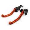 Honda XR250 XR400 Orange CNC Pivot Brake Clutch Levers (1995-2007)