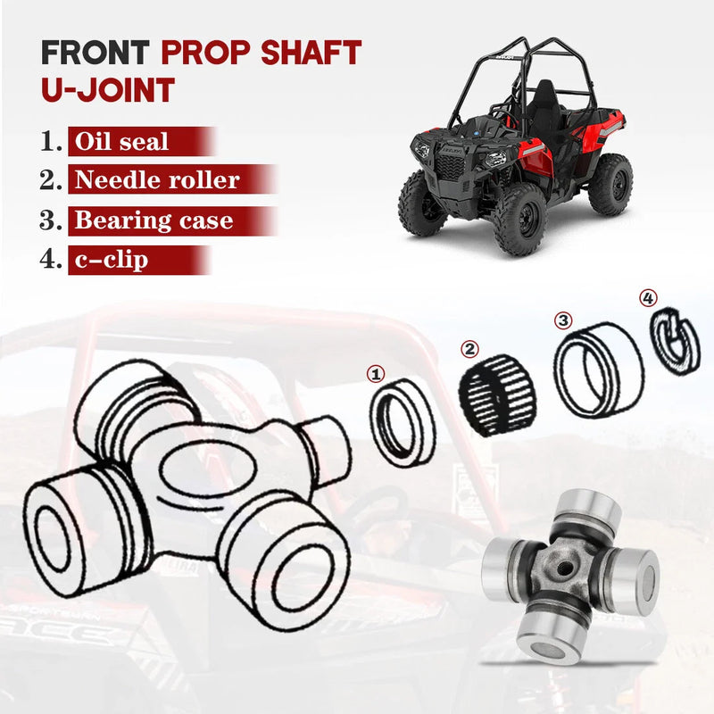 Polaris RZR 570 800 900 1000 PRO XP Turbo RS1 XP Front Prop Shaft U-Joint
