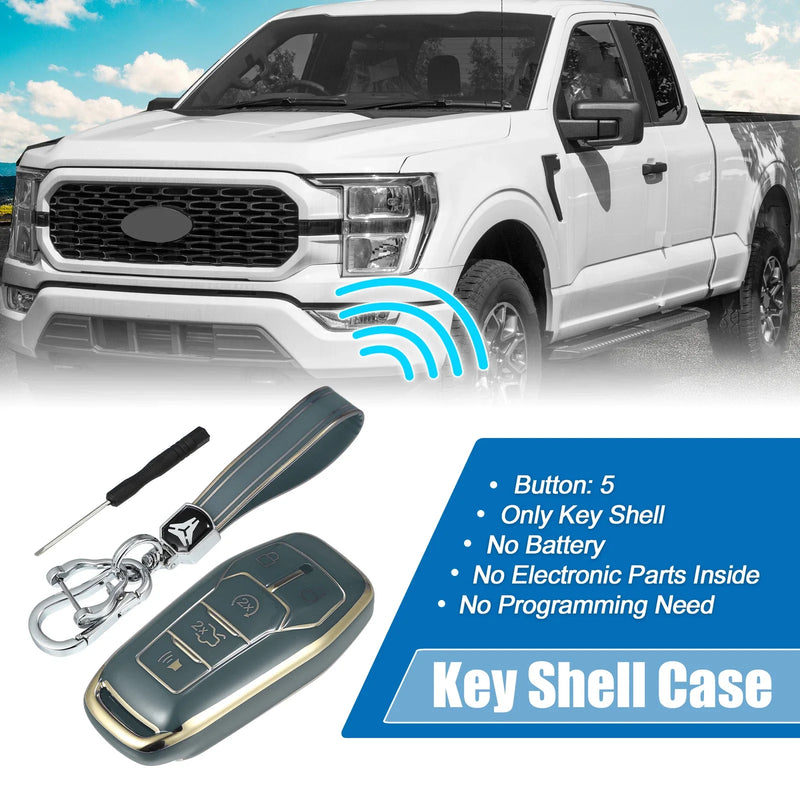 Ford Fusion F150 (2013-2020) - Blue TPU Remote Key Fob Case Cover