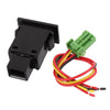 DC 12V Panel Mount Latching Red Pilot 4-Wire Fog Light Switch