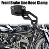 Motorcycle Front Brake Line Hose Clamp Universal Black