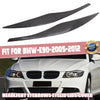 BMW E90 325i 328i Carbon Style Headlight Eyelid Covers (2005-2012)