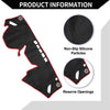 Subaru Forester (2018-2024) Black Red 1 Set Dashboard Cover Mat