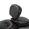 Harley Touring Road King Glide Black Front Rider Backrest (2009-2023)