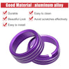 Dodge Ram 1500 Purple 4 x AC Switch Knob Cover Ring Trim