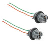 T20 () x2 7440 Wedge Car Stop Light Bulb Socket Harness Connector