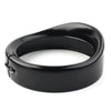 Harley 7" Black Headlight Passing Lights Trim Ring Bezel Visor Cover