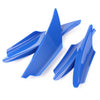 Car Universal ABS Plastic Front Bumper Canards Splitter Fins Spoiler