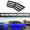 Dodge Charger 2011-2021 Air Vent Scoop Shades 2 x Rear Window Louvers