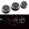 Chevy T250 Aveo Lova 3 Pcs A/C Climate Control Switch Knob (2004-2011)