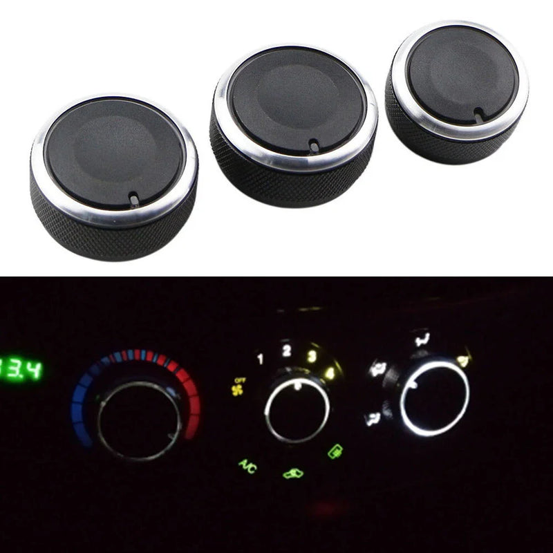 Chevy T250 Aveo Lova 3 Pcs A/C Climate Control Switch Knob (2004-2011)