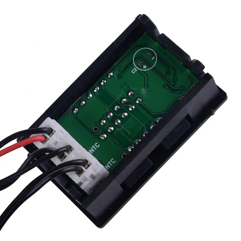 Car Black Dual Digital LED Intercooler Supercharger Temperature Gauge Sensor