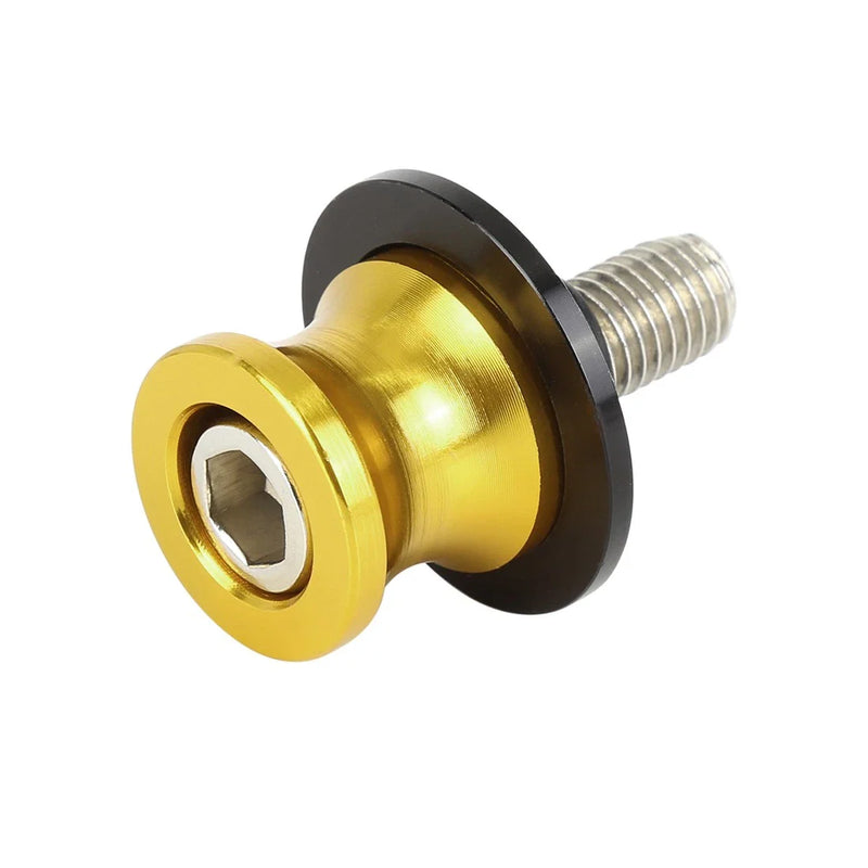 Motorcycle 10mm / Swingarm Spool Bobbins (Gold Tone)