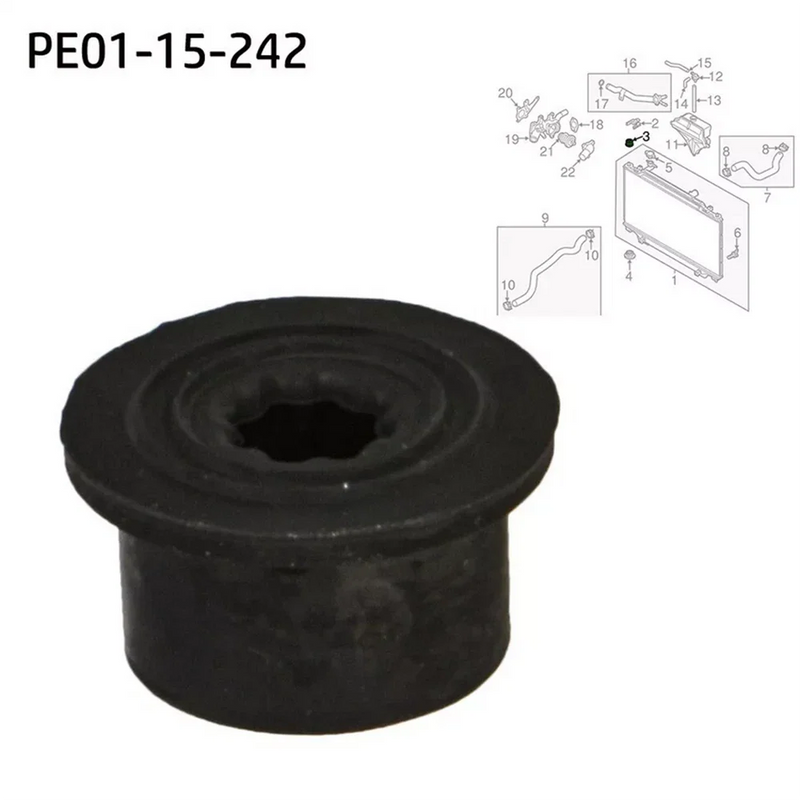 Mazda 3 6 CX-5 Upper Radiator Rubber Bushing Mount (2004-2023)