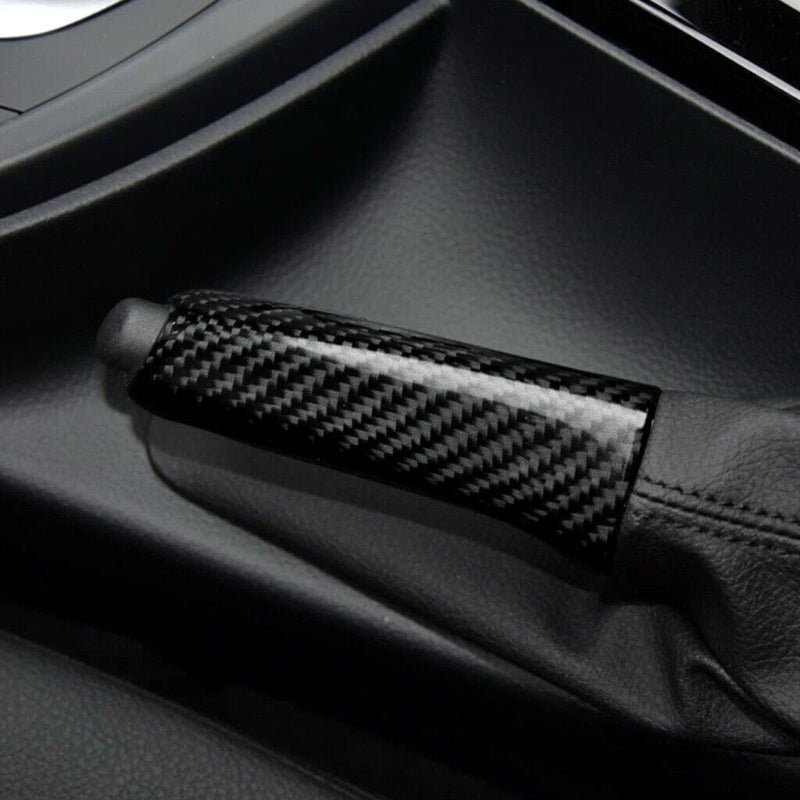 BMW E46 E90 E92 E60 E39 F30 Carbon Fiber Handbrake Grip Trim Cover (2000-2019)