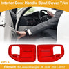 Jeep Wrangler JK (2011-2017) Red Interior Door Handle Bowl Cover Trim